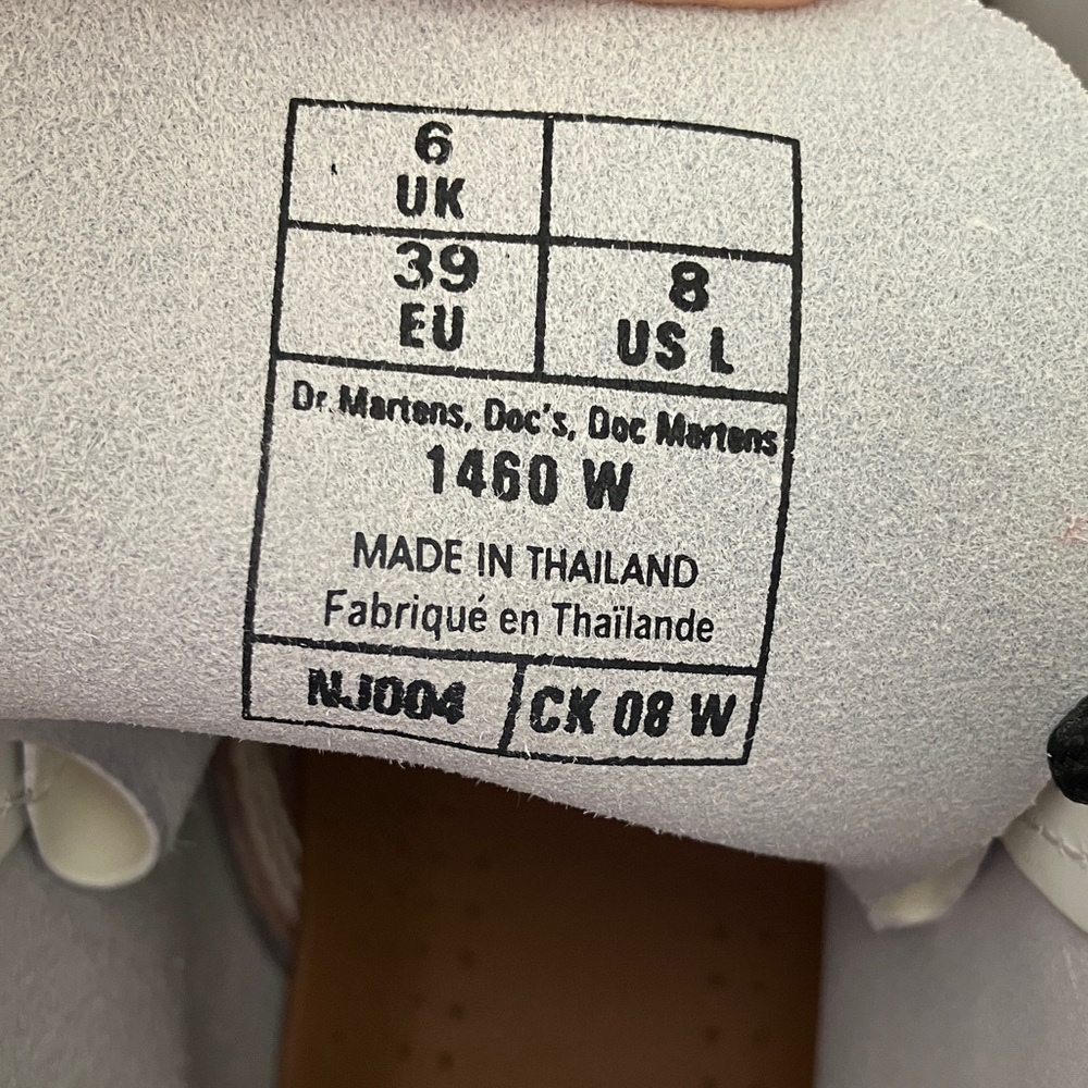 Dr. Martens White Combat Boots - Picture 7 of 11